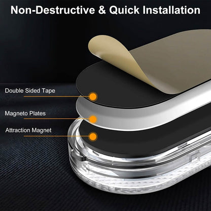 4-Pieces: Cordless Car Interior Light USB Rechargeable DailySale