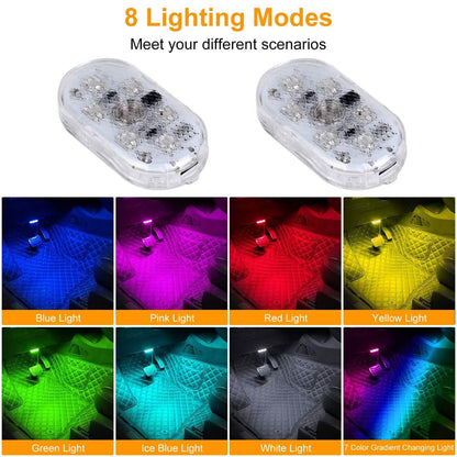 4-Pieces: Cordless Car Interior Light USB Rechargeable DailySale
