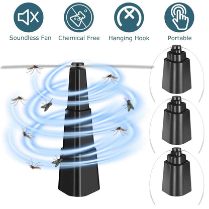 4-Pieces: Fly Repellent Fan Table Top Battery Powered Bug Deterrent DailySale