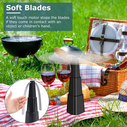 4-Pieces: Fly Repellent Fan Table Top Battery Powered Bug Deterrent DailySale