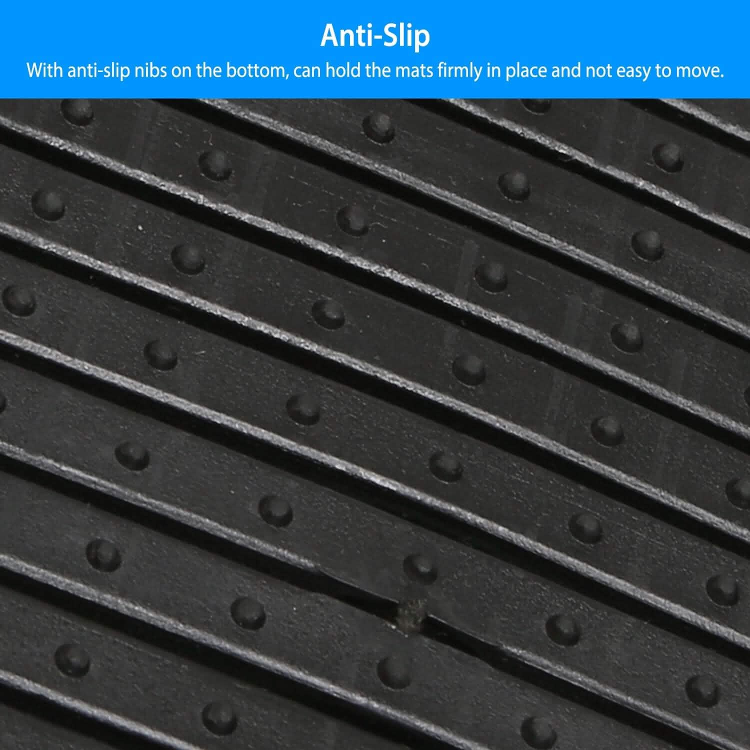 4-Pieces: Heavy Duty PVC Rubber Automotive Floor Mats with Trimmable Design DailySale