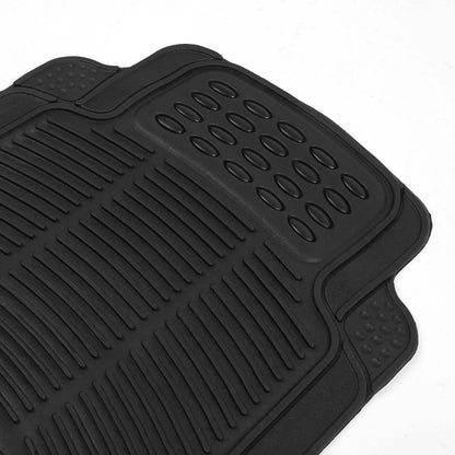 4-Pieces: Heavy Duty PVC Rubber Automotive Floor Mats with Trimmable Design DailySale
