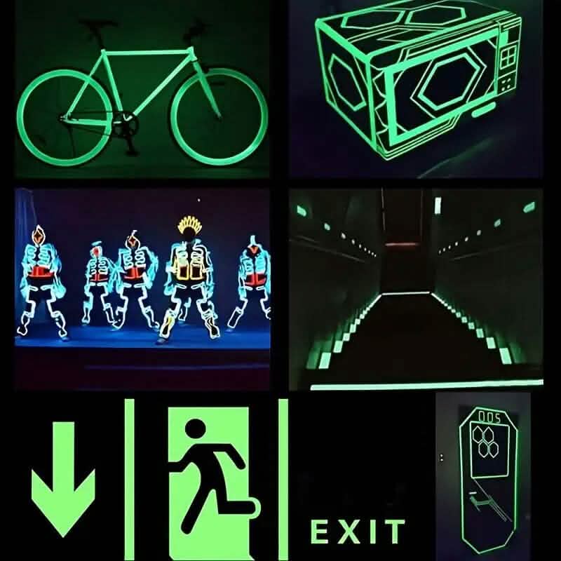 4-Pieces: Luminous Fluorescent Adhesive Tapes DailySale