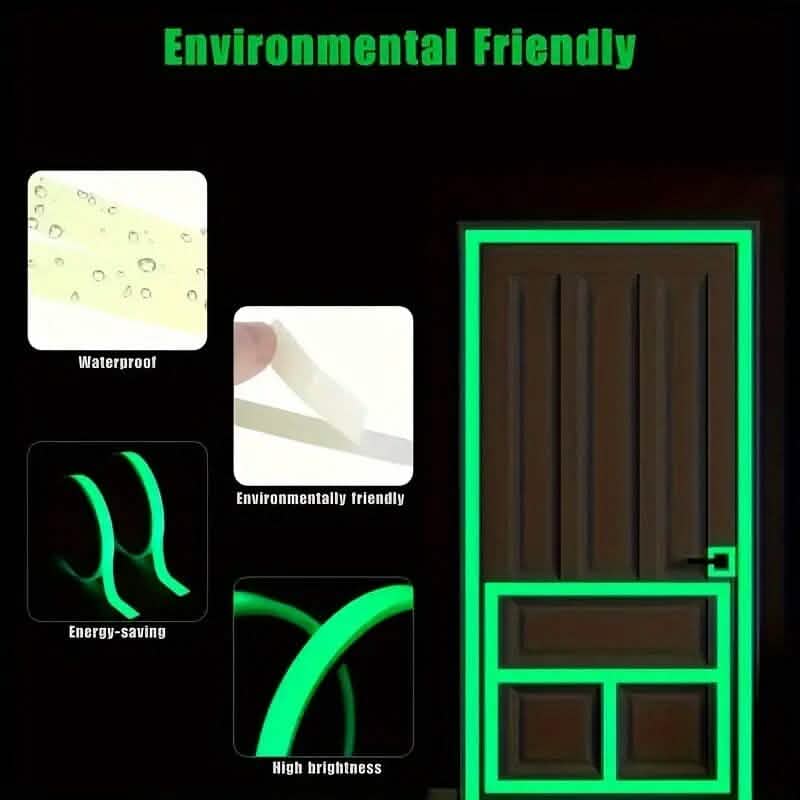 4-Pieces: Luminous Fluorescent Adhesive Tapes DailySale