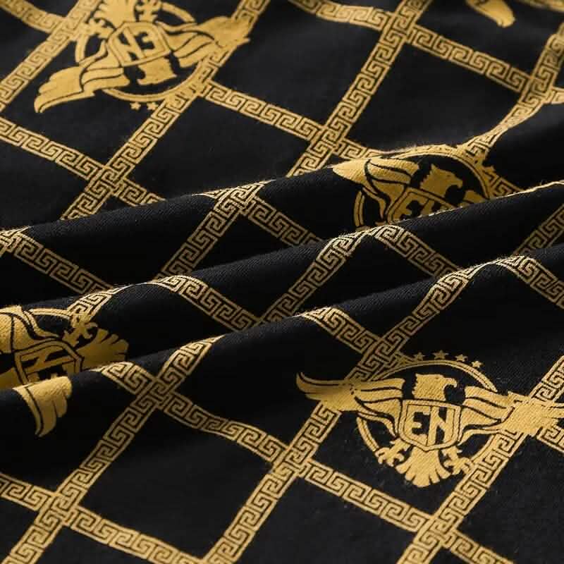 4-Pieces: Men's Luxury Black Golden Print Mid-Waist Boxer Brief DailySale