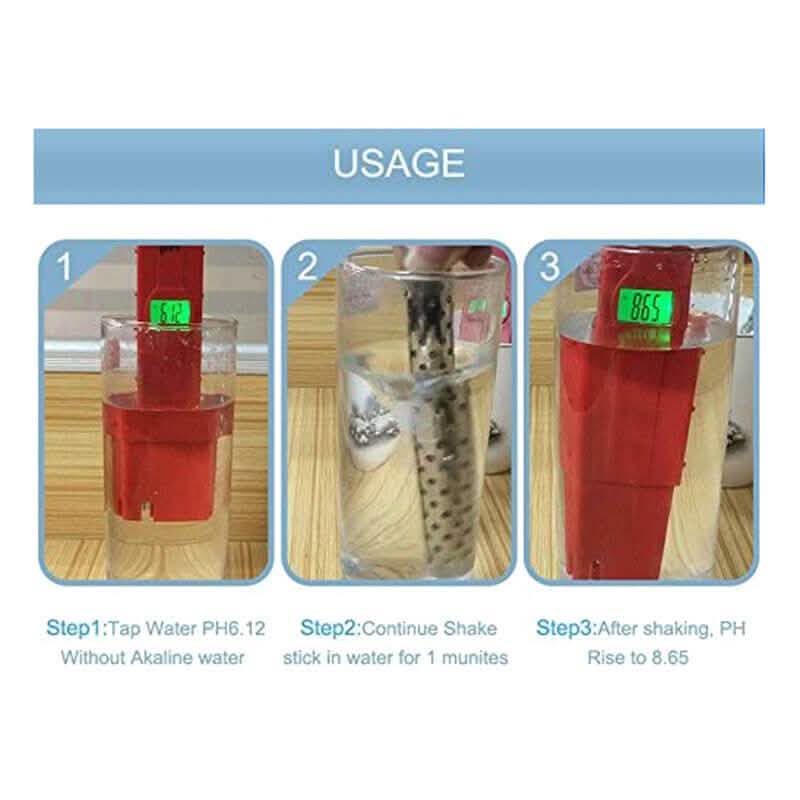 4-Pieces: Portable Alkaline Water Ionizer Stick Hydrogen Mineral Purifier PH Lo V2E4 DailySale