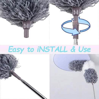4-Pieces: Reusable Bendable Dusters with Extension Pole DailySale