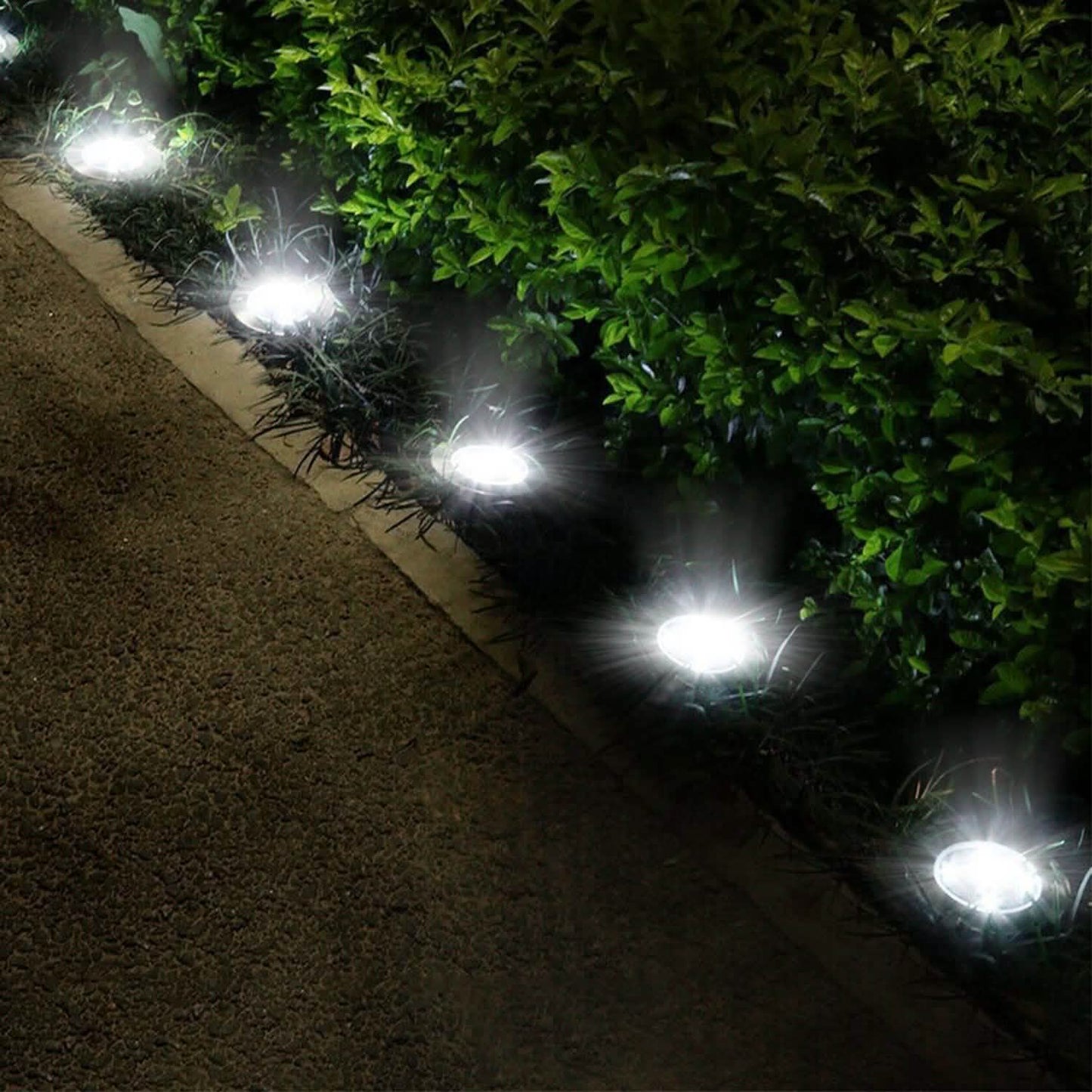 4-Pieces: Solar Powered Ground Light DailySale