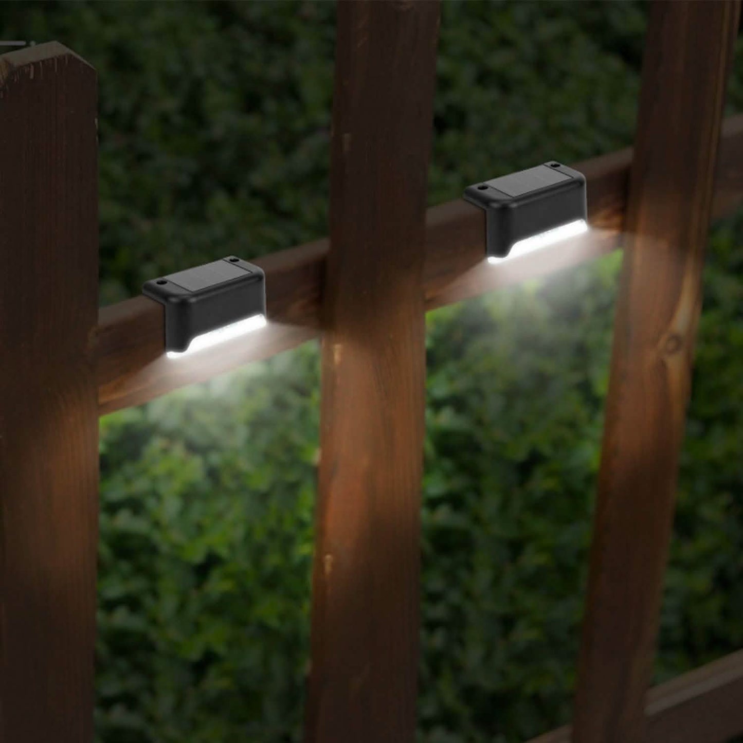 4-Pieces: Solar Powered LED Step Lights DailySale