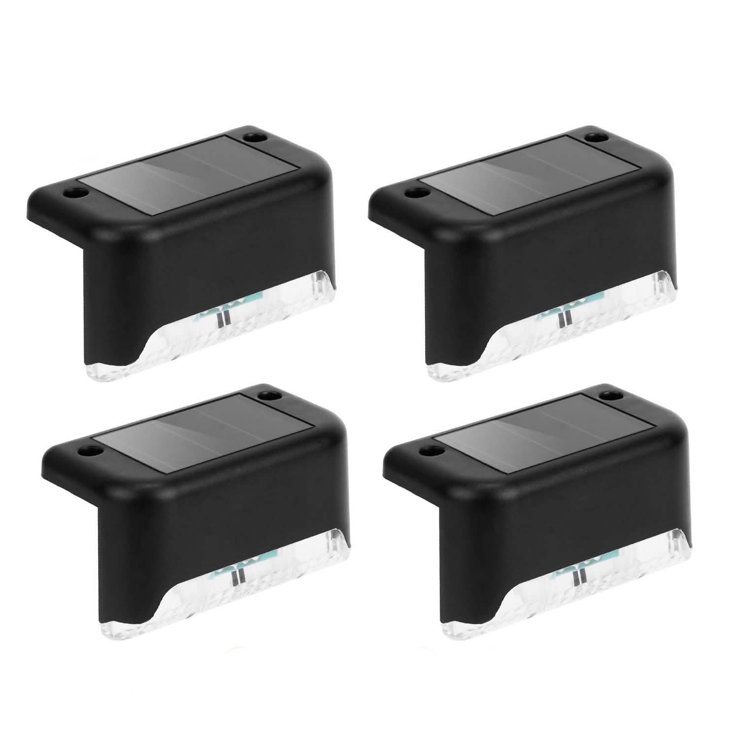 4-Pieces: Solar Powered LED Step Lights DailySale