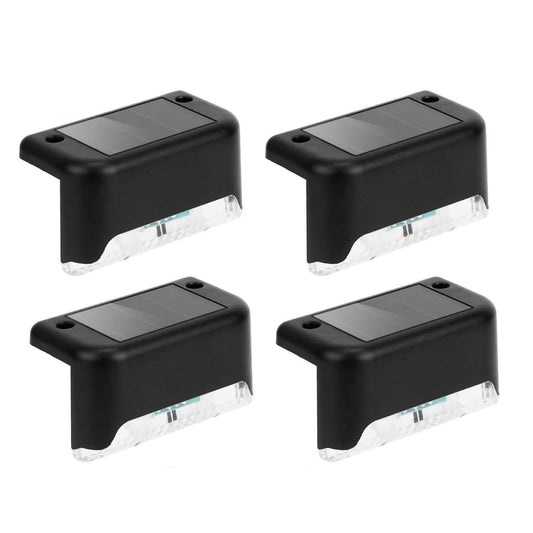4-Pieces: Solar Powered LED Step Lights DailySale