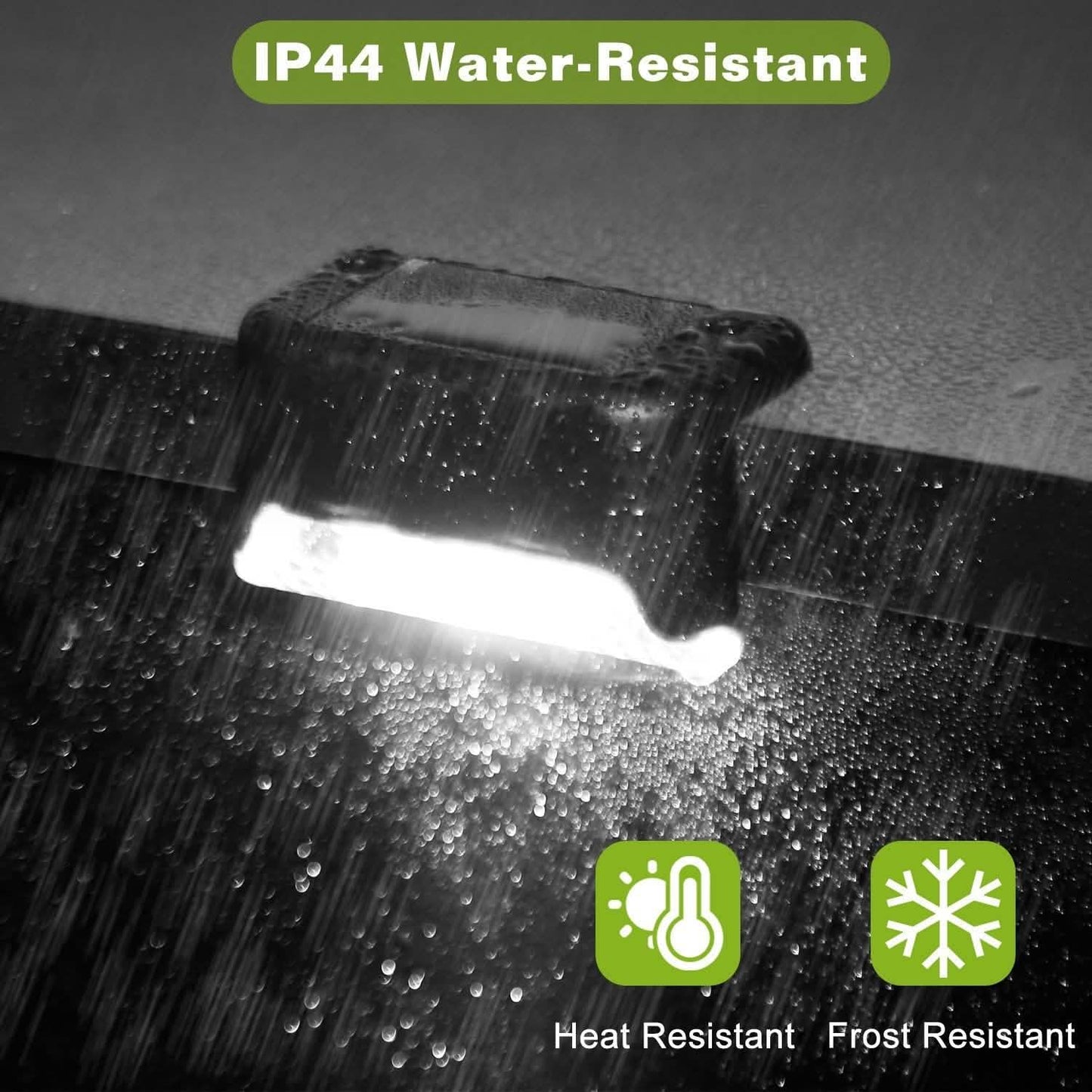 4-Pieces: Solar Powered LED Step Lights DailySale
