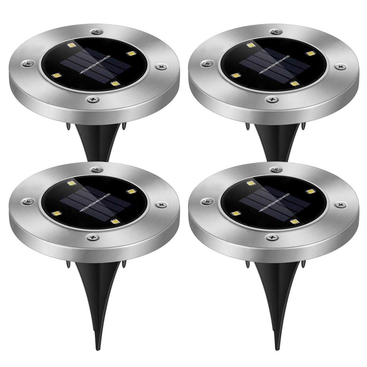 4-Pieces: Solar Waterproof Ground Light DailySale
