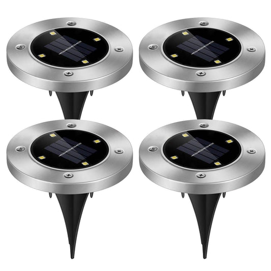4-Pieces: Solar Waterproof Ground Light DailySale