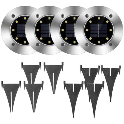 4-Pieces: Solar Waterproof Ground Light DailySale
