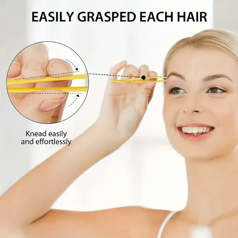 4-Pieces: Tweezers For Eyebrows, Straight, Slant, Angled and Pointy Tip DailySale