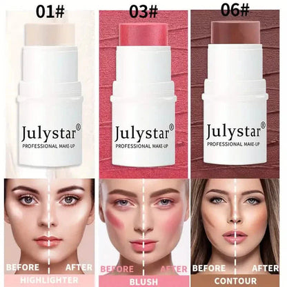 4-Pieces: Ultimate Cream Contour Kit - Seamless Blending Sticks with Highlighter, Blush & Bronzer DailySale