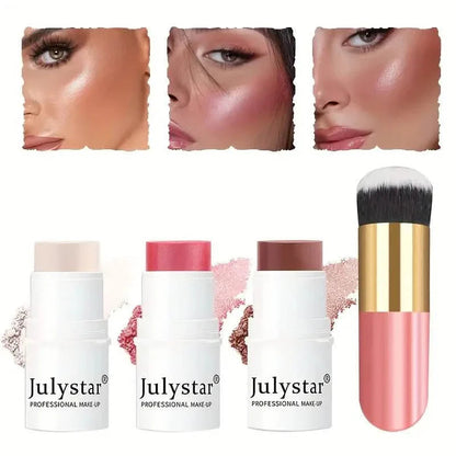 4-Pieces: Ultimate Cream Contour Kit - Seamless Blending Sticks with Highlighter, Blush & Bronzer DailySale