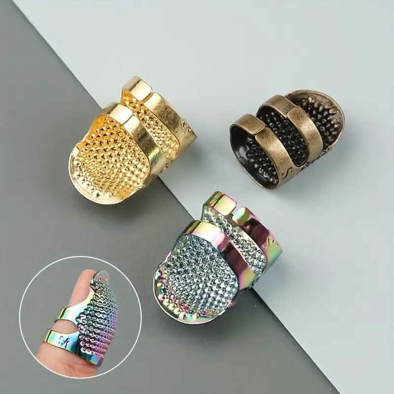 4-Pieces: Vintage Bronze Sewing Thimbles DailySale