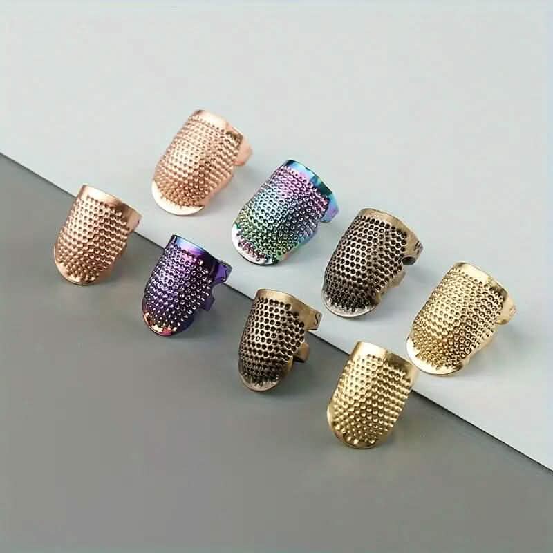 4-Pieces: Vintage Bronze Sewing Thimbles DailySale