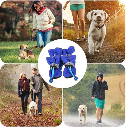 4-Pieces: Water-Resistant Dog Bootie Shoes DailySale