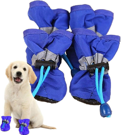 4-Pieces: Water-Resistant Dog Bootie Shoes DailySale