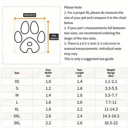 4-Pieces: Water-Resistant Dog Bootie Shoes DailySale