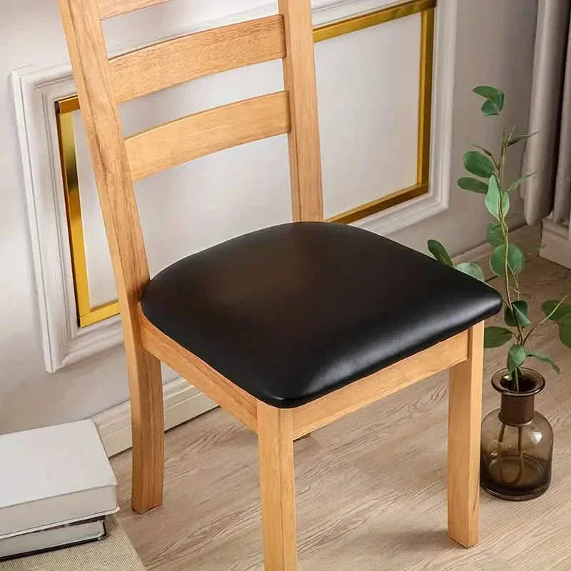4-Pieces: Waterproof Removable Upholstered Leather Dining Chair Slipcovers DailySale