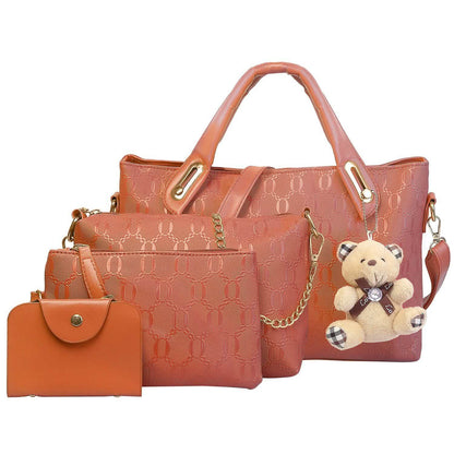 4-Pieces: Women Leather Handbag DailySale