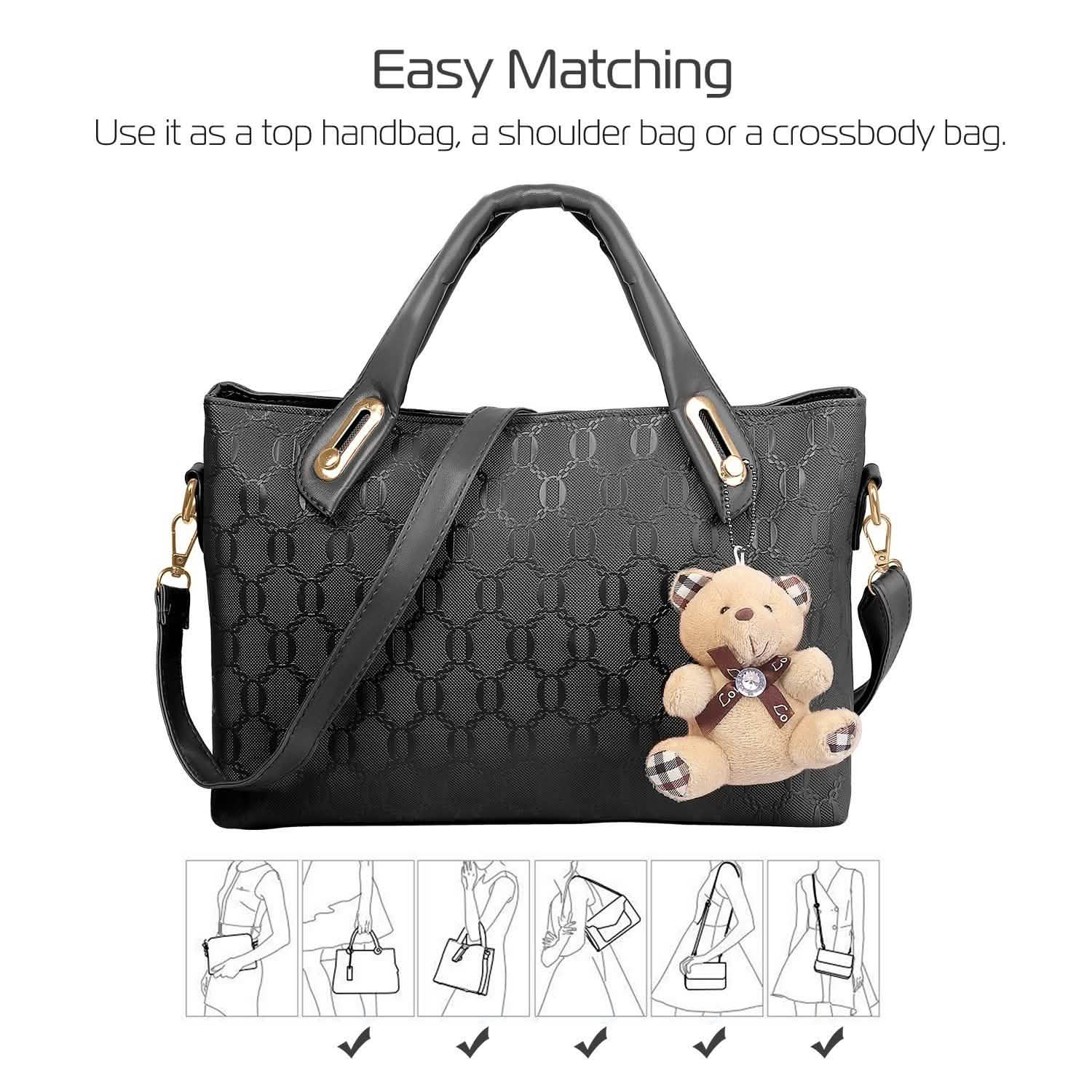 4-Pieces: Women Leather Handbag DailySale