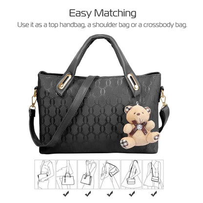 4-Pieces: Women Leather Handbag DailySale