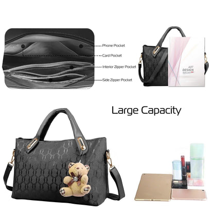 4-Pieces: Women Leather Handbag DailySale