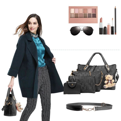 4-Pieces: Women Leather Handbag DailySale