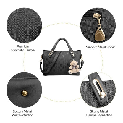 4-Pieces: Women Leather Handbag DailySale