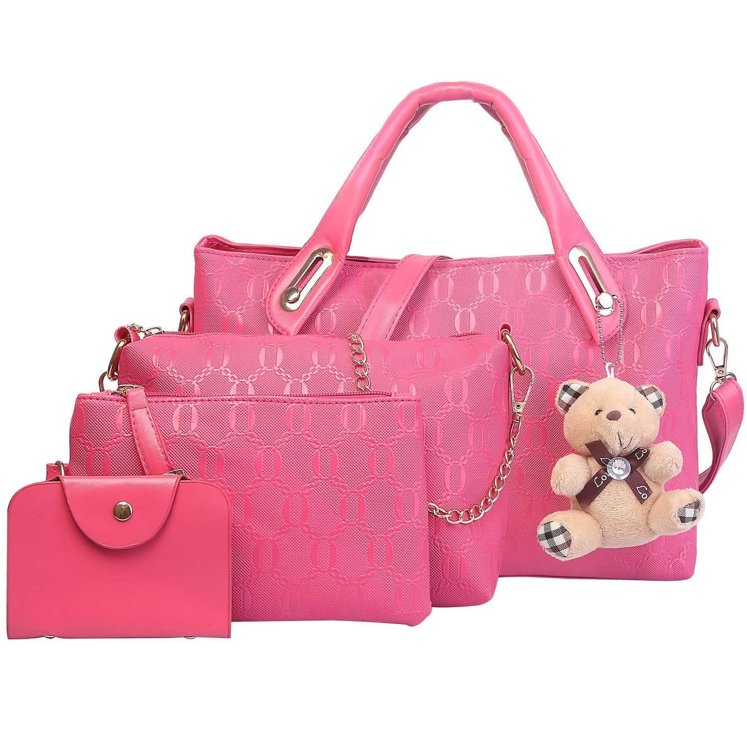 4-Pieces: Women Leather Handbag DailySale