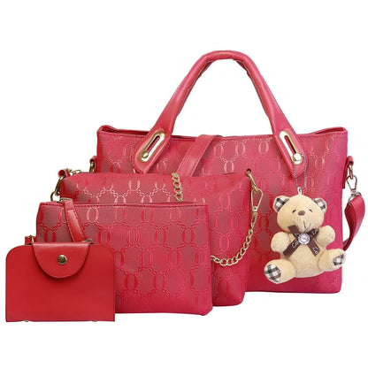 4-Pieces: Women Leather Handbag DailySale