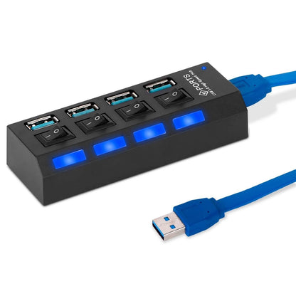 4 Port USB 3.0 Hub High Speed Adapter DailySale