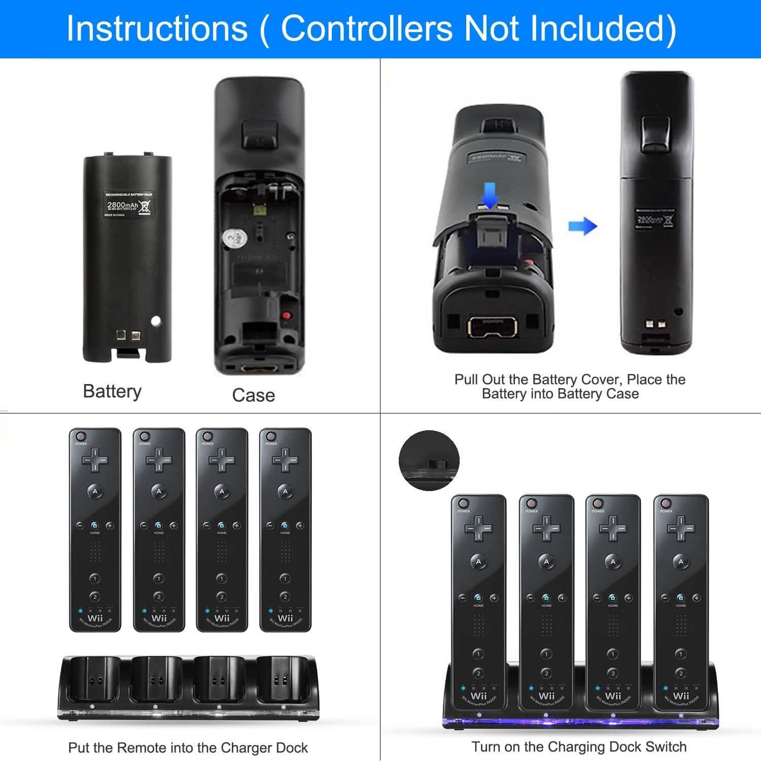 4 Remotes Charging Dock DailySale