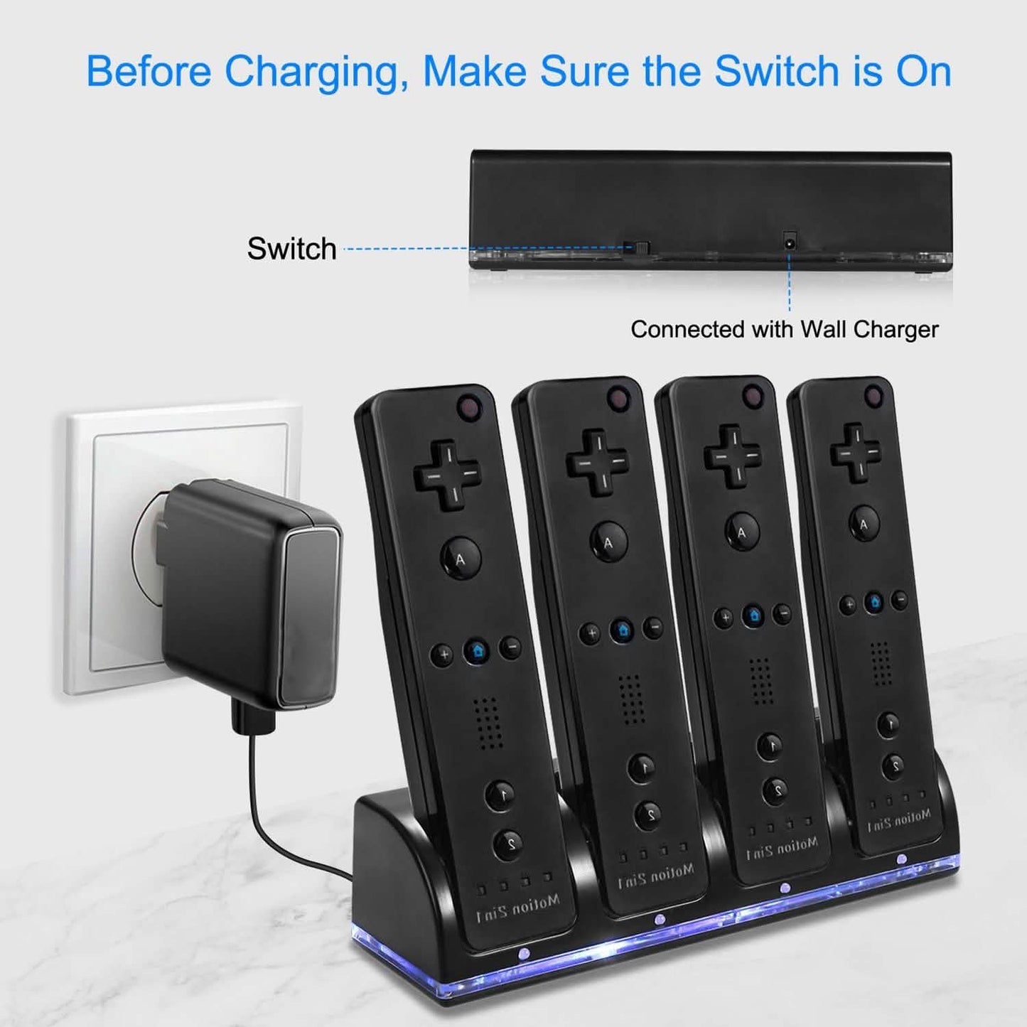 4 Remotes Charging Dock DailySale