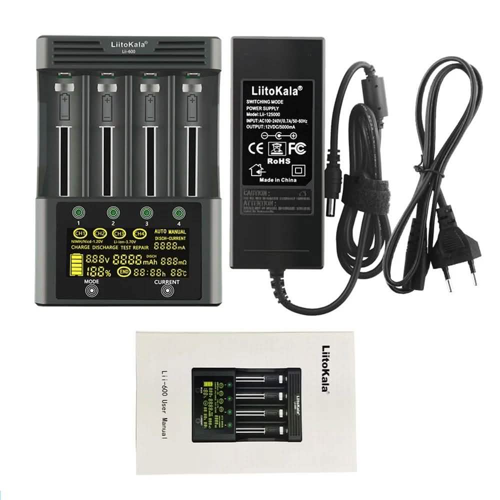 4 Slots Independent Charging Battery Charger DailySale