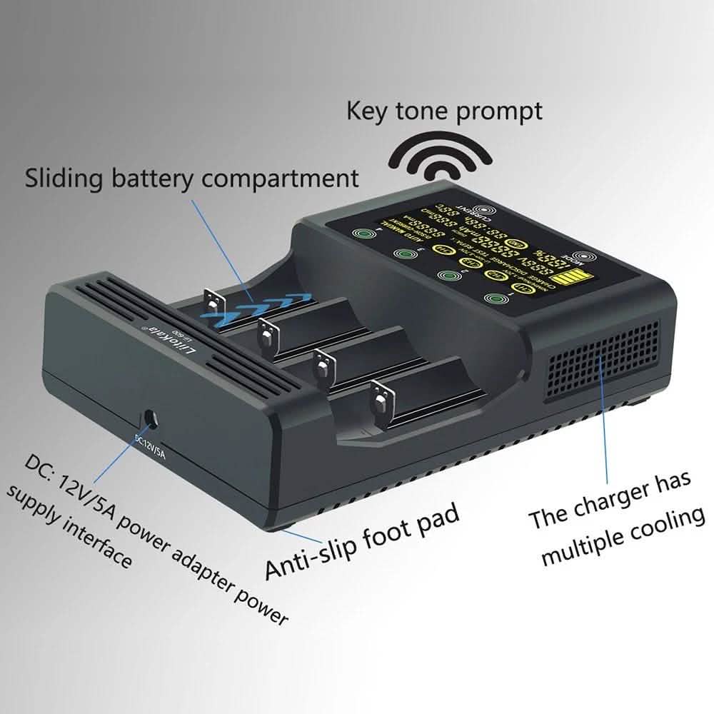 4 Slots Independent Charging Battery Charger DailySale