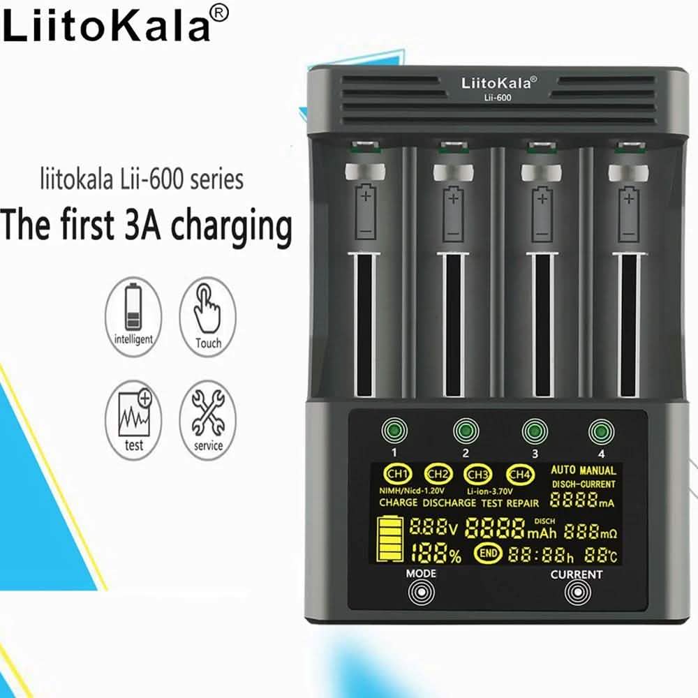 4 Slots Independent Charging Battery Charger DailySale
