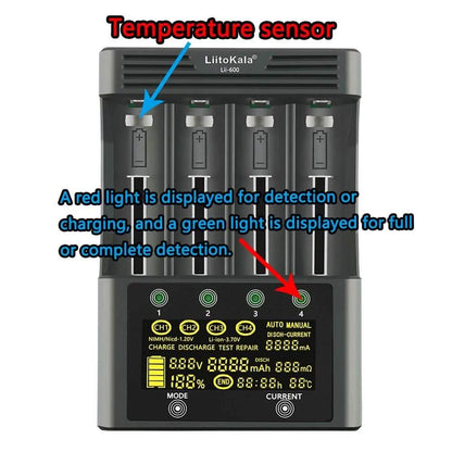 4 Slots Independent Charging Battery Charger DailySale