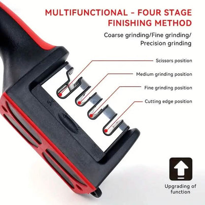 4 Stages Professional Kitchen Knife Sharpener Tool DailySale