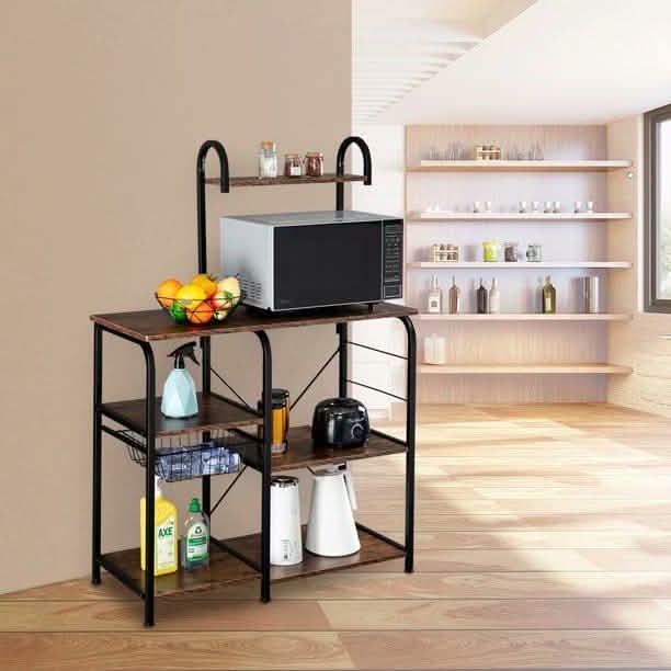 4-Tier 3-Tier Shelf Vintage Kitchen Baker's Rack Utility Storage Shelf DailySale