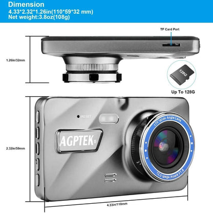 4" Vehicle 1080P Car Dashboard DVR Camera Video Recorder G-Sensor Dash Cam DailySale