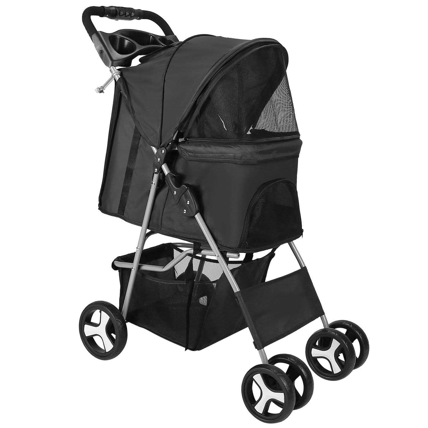 4 Wheels Pet Foldable Stroller DailySale