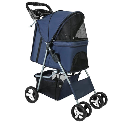 4 Wheels Pet Foldable Stroller DailySale