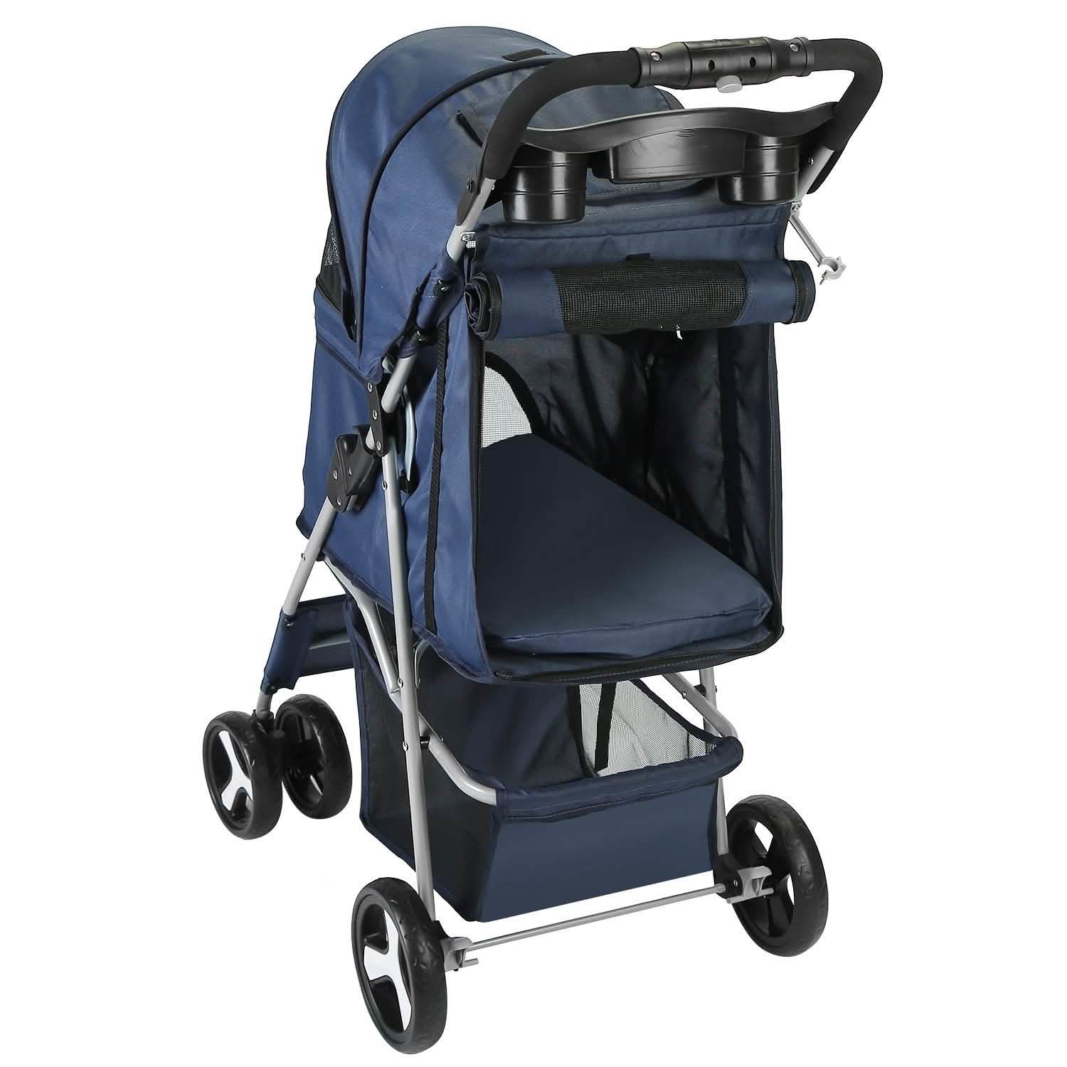4 Wheels Pet Foldable Stroller DailySale