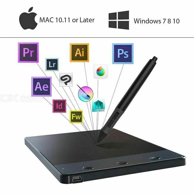 4 x 2.23" Anti-Interference USB Graphics Drawing Tablet DailySale